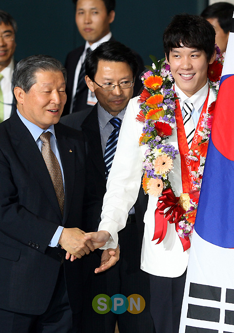 [포토]'마린보이' 박태환, '천진난만한 모습 귀엽네~'