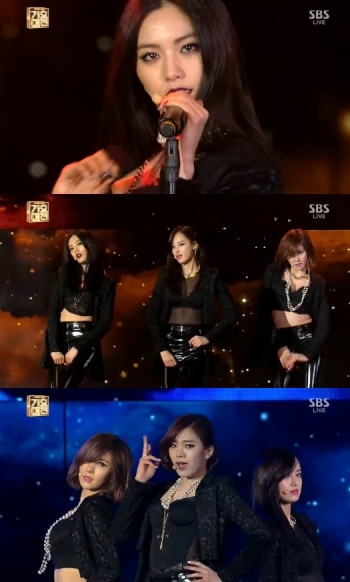 ''SBS 가요대전'' 애프터스쿨, 주연-나나 미모 돋보이네 ''섹시한 시스루''