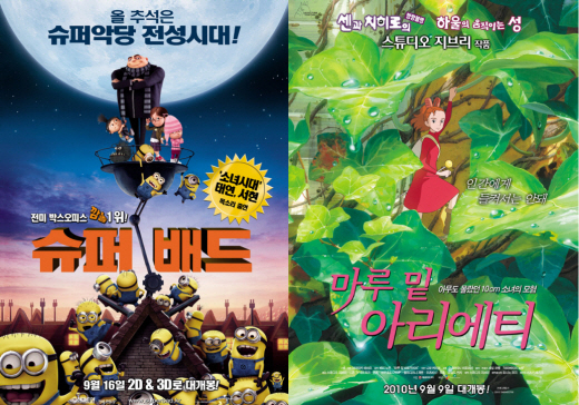 `슈퍼배드` `아리에티`···웰메이드 애니 `조용한 흥행`