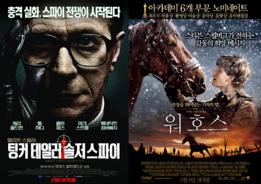 한국영화 1~4위 싹쓸이..`아카데미 후보작 고전`