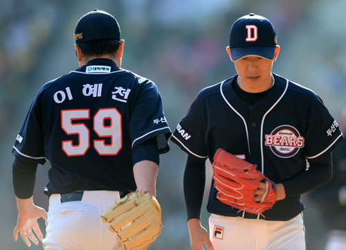 오현택 "세트 포지션으로 몸 푼 게 효과"