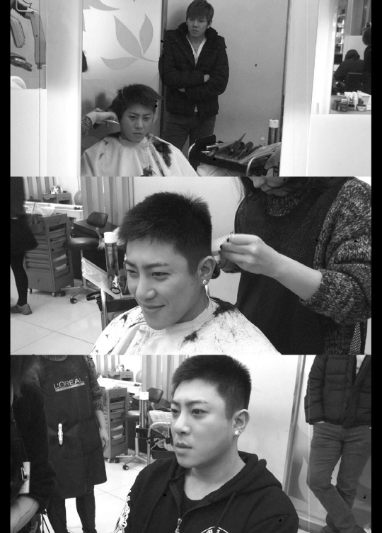 디셈버 DK 입대 전 마지막 앨범, 윤혁 삭발영상 ''응원''