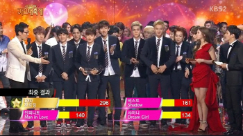 KBS 가요대축제, 엑소 올해의 노래 선정 '밀리언셀러 이은 기적'