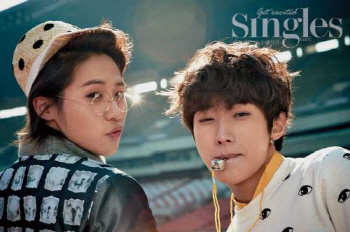 B1A4 진영·신우, 화보 공개…"저희 둘, 조합 괜찮죠?"