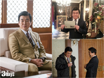 '존재감 甲' 윤제문, 현장에서 '귀요미'..손현주와 절친 포즈 눈길