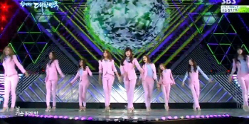 '드림콘서트' 소녀시대, 엔딩 장식.. 핑크 슈트 '빛나는 미모'
