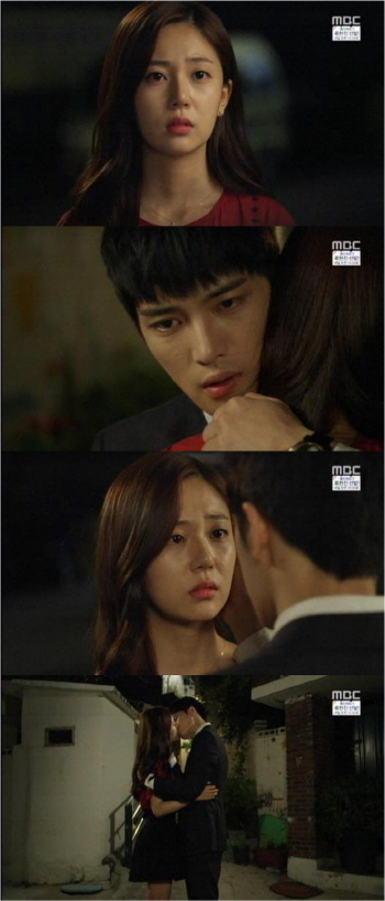 '트라이앵글' 김재중-백진희, 서로의 진심 확인 '애틋한 키스'