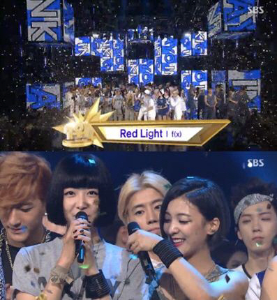 에프엑스, '인기가요' 1위…가요 프로그램 싹쓸이