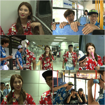 런닝맨 수지, 3년 만에 버스 타니 시민들 '얼떨떨'