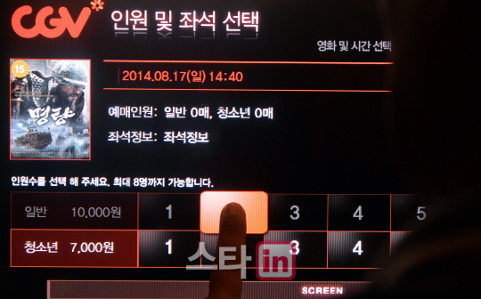 [포토]명량, 韓영화계 사상최초 1400만 돌파 '연일 신기록 수립'