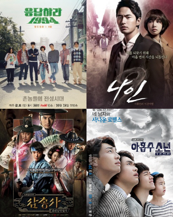'응답'부터 '삼총사'까지..숫자로 본 tvN 드라마 성공 코드