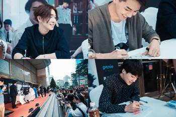 위너, 릴레이 사인회로 특급 팬서비스