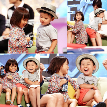 '슈퍼맨이 돌아왔다' 사랑-유토, 지지징 커플 댄스 '깜찍'
