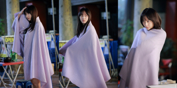 '내그녀' 크리스탈, 비하인드컷.. 담요 덮고 '귀요미 변신'