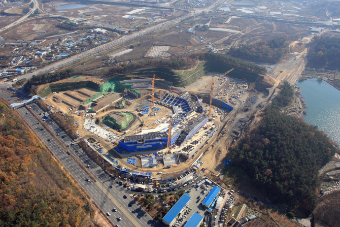 대구 신축 야구장, 공정률 40% 돌파