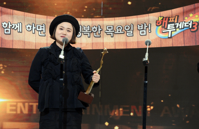 [포토]김신영의 눈물' 살 뺄 때 다들 감 떨어질거라고'