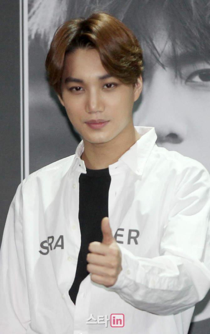 [포토]엑소(EXO) 카이, '엑소 최고!'