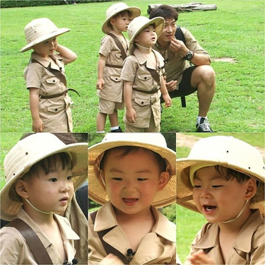 `슈퍼맨` 삼둥이, 생애 첫 사파리 투어.."앵무새야 사자소리를 내 봐"