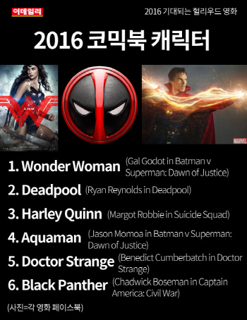  2016 기대되는 헐리우드 영화