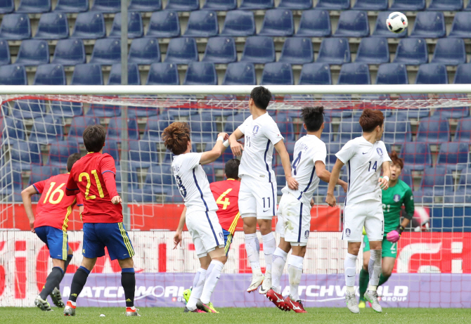 한국 축구, 20년 만에 6실점...스페인전, 역사적인 참패