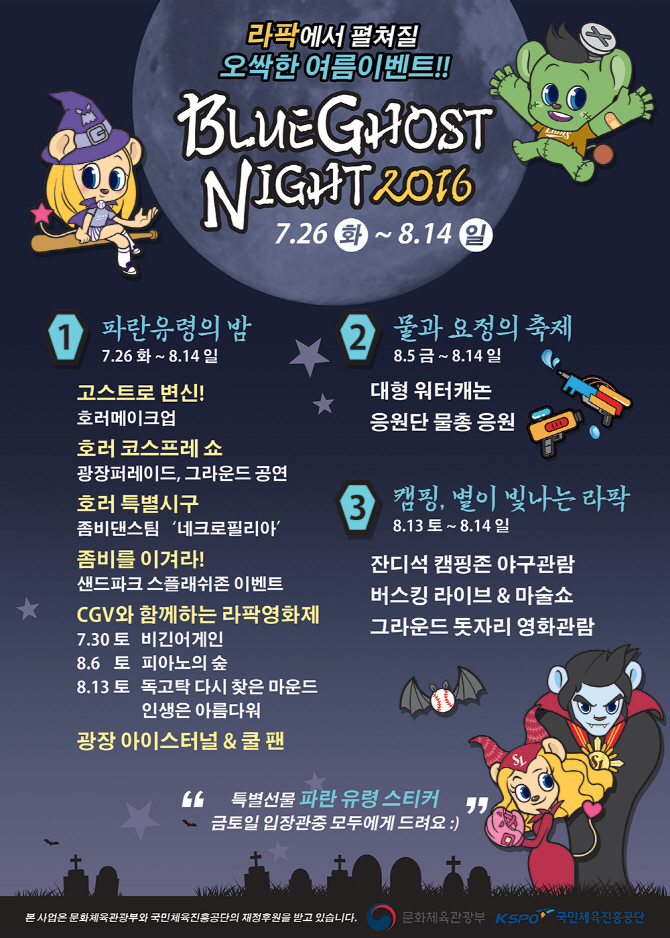 호러쇼와 워터캐논, 라팍이 시원해진다