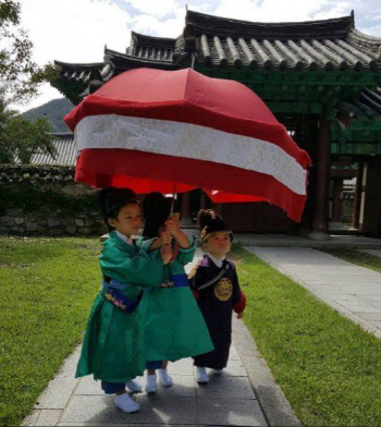 이동국 삼남매, '구르미 그린 달빛' 패러디…초절정 귀요미들