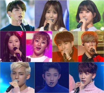가요계 97라인 'KBS 가요대축제'서 청춘들에 희망 메시지