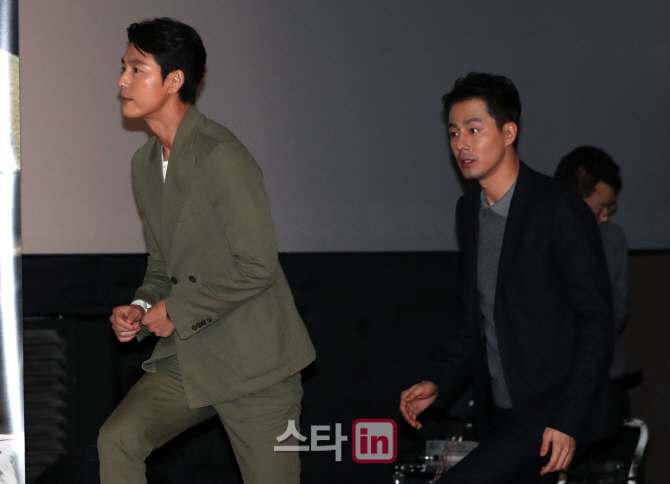 [포토]정우성-조인성, '상남자들의 입장'
