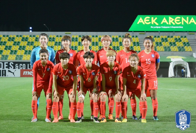 女축구대표팀, 스위스에 석패...키프로스컵 준우승