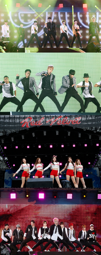 엑소·레드벨벳·NCT 127, 日 'a-nation 2017' 뜨겁게 달구다