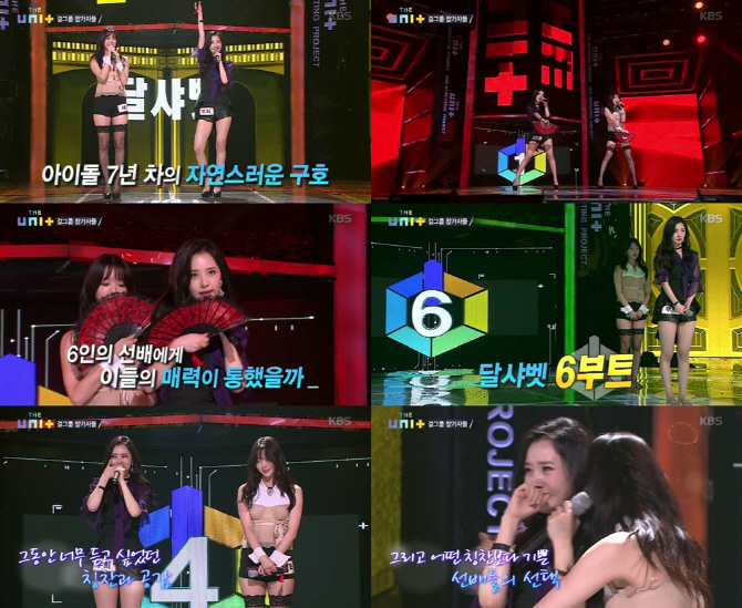 '더 유닛' 달샤벳 세리·우희, 7년차 내공 '6부트 확보'