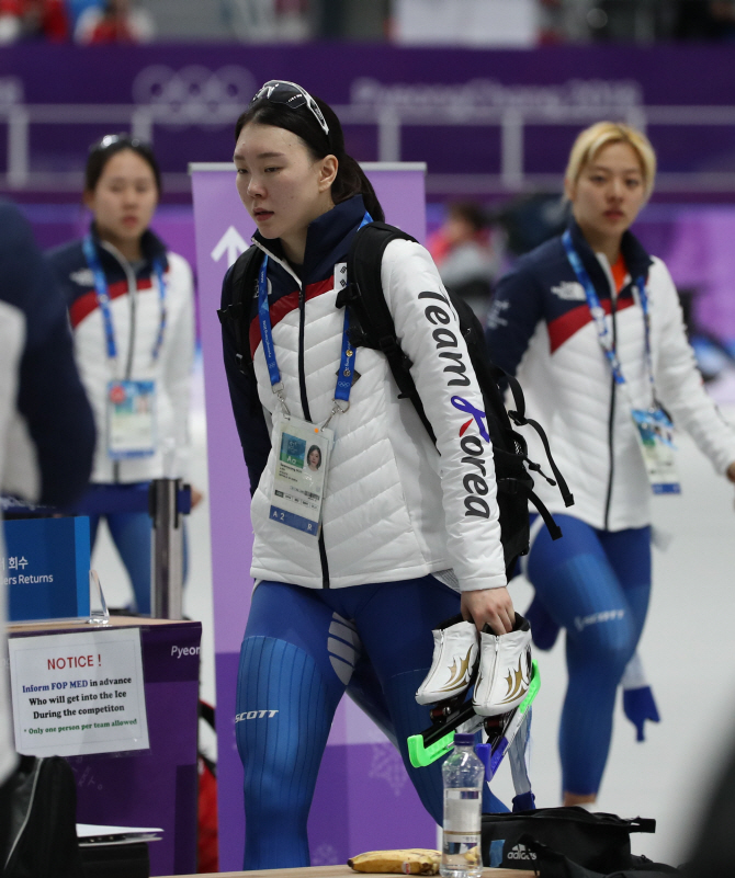 [평창] ‘팀워크 논란’ 女팀추월 대표팀, 경기 후 침묵