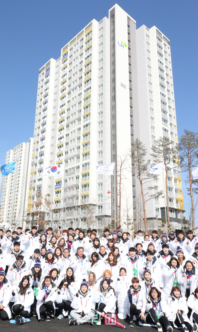 [포토]한자리에 모인 대한민국 선수단