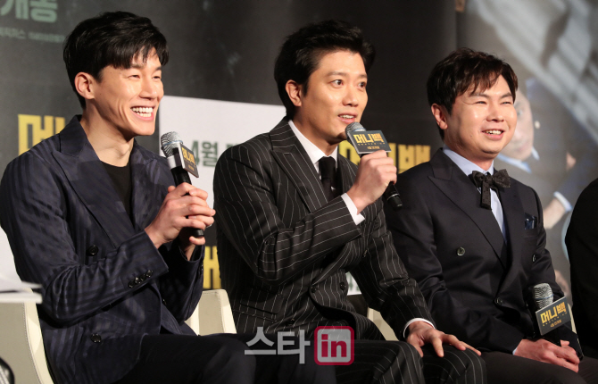 [포토]김무열-박희순-임원희, 영화 '머니백'에서 만나요!