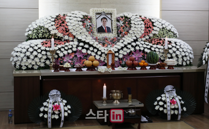 [포토]건대 병원에 마련된 故 조민기 빈소