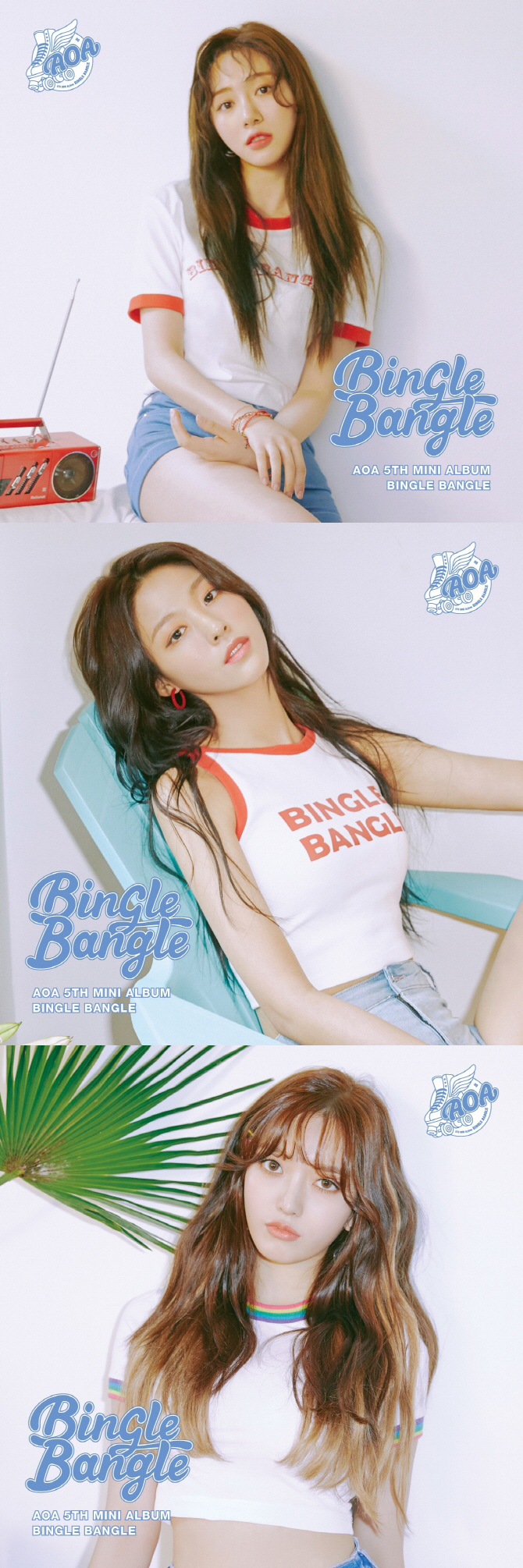 AOA 민아·설현·찬미, 눈빛 만으로도 치명적 매력