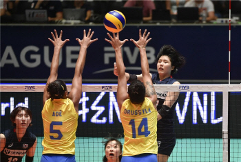 김연경·양효진 빠진 여자배구 대표팀, 강호 브라질에 석패