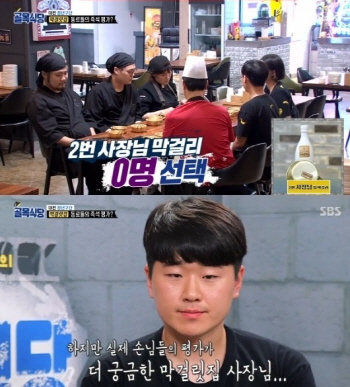 ‘골목식당’ 막걸릿집 맛 평가 혹평+‘0표’…‘최고의1분’