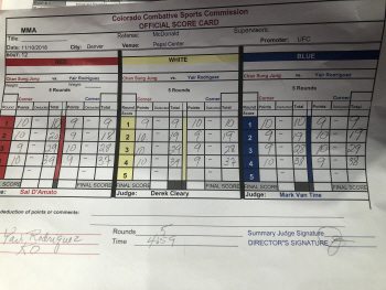 'UFC 복귀전' 정찬성, 경기 종료 1초 전 뼈아픈 KO패