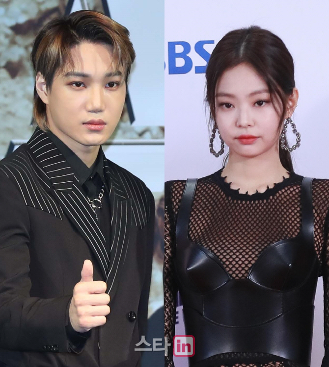 엑소 카이·블핑 제니, 열애 인정 한달만에 결별