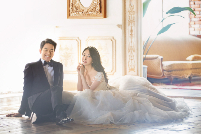 강태성♡정아라, 오늘 결혼…1년6개월 열애 결실