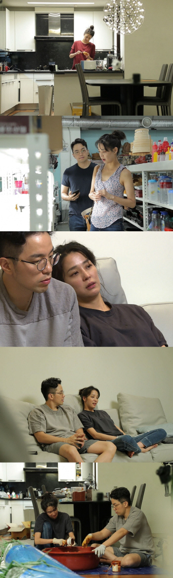 '동상이몽2' 한고은♡신영수, 수고포차 개점 '100인분 준비' 멘붕