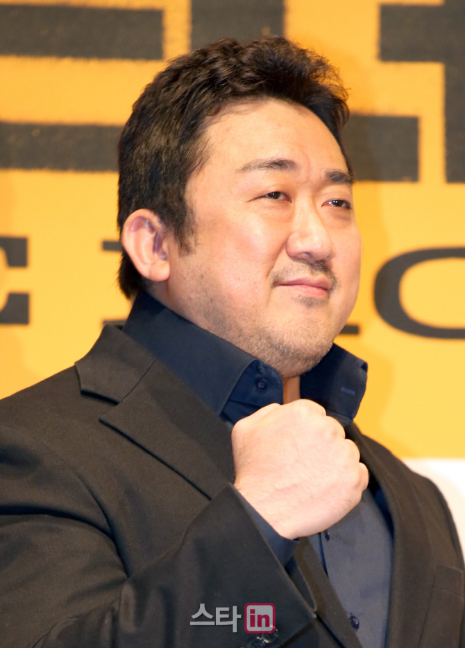 [포토]마동석, '나쁜녀석들' 파이팅!