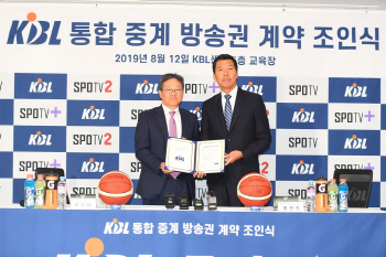 KBL, 에이클라와 방송권 계약...SPOTV, 독점중계