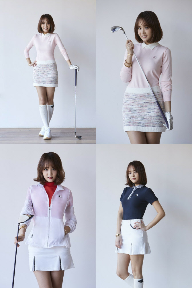 신예 한지안, 골프웨어 '블랙앤화이트' 새 모델 발탁