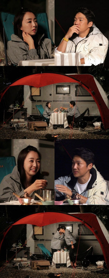'동상이몽2' 송창의♡오지영, 캠핑 중 신경전→취중 토크에 '눈물'