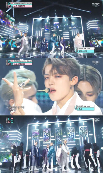 에이스, '음악중심' 매혹적인 무대…K팝 이끌 글로벌 에이스