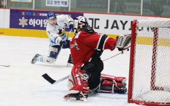 안양한라, 국내 아이스하키 대회 7연승...하이원에 7-2 대승