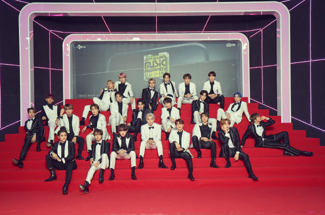 NCT부터 세븐틴까지… '월드와이드 팬스 초이스 톱10' [2020 MAMA]