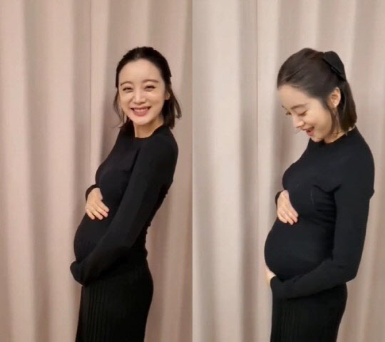 우혜림♡신민철, 결혼 1년 만에 임신…태명은 '사랑이'
